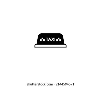 Taxi sign Vector Isolated Illustration. Taxi Icon