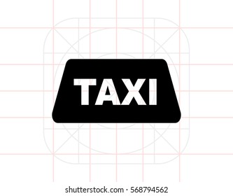 Taxi simple icon