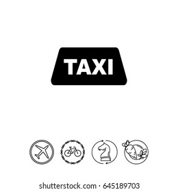 Taxi simple icon