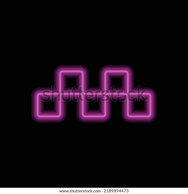 Taxi simple icon vector. Flat design.\
Purple neon on black\
background.ai
