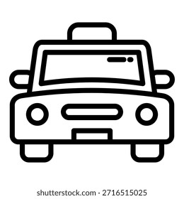 Taxi Simple Vector Icon Collection