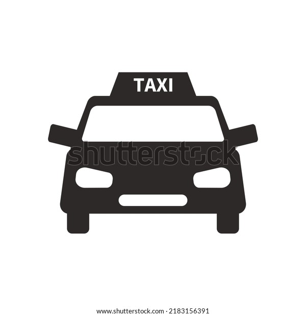 Taxi stand\
information icon. Cab icon.\
Vector.