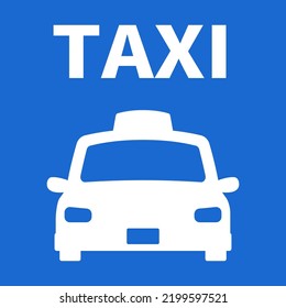 Taxi stand isolated vector icon.