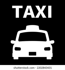 Taxi stand isolated vector icon.