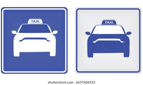 Taxi station sign. vector illustration