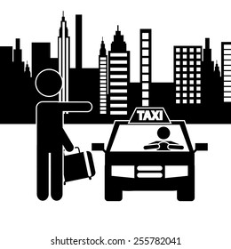 taxi stop design, vector illustration eps10 graphic 