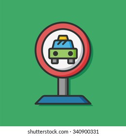 taxi stop icon
