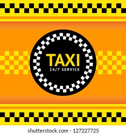 Taxi symbol, vector illustration