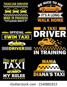 taxi t shirt design vector