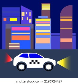 A taxi that fulfills orders around the clock in different cities