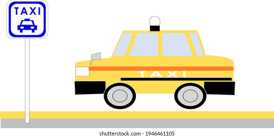 A taxi that stays at the taxi stand

