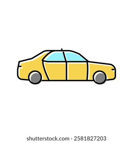 taxi transport color icon vector. taxi transport sign. isolated symbol illustration