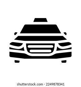 taxi transport vehicle glyph icon vector. taxi transport vehicle sign. isolated symbol illustration