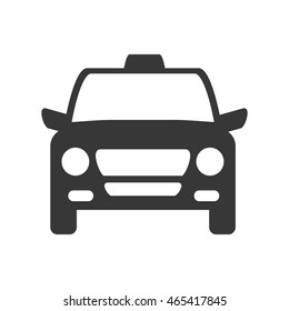 taxi transportation auto car vehicle service icon. Isolated and flat illustration. Vector graphic