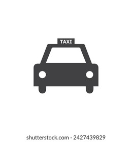 Taxi transportation icon. Taxi transportation sign design