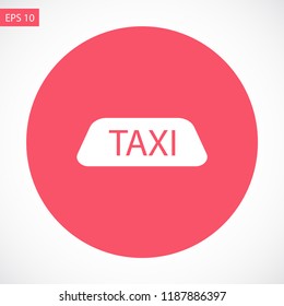 Taxi vector icon 10 eps
