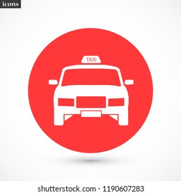 Taxi vector icon 10 eps