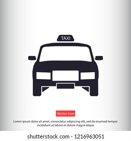 Taxi vector icon 10 eps