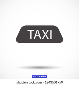 Taxi vector icon 10 eps