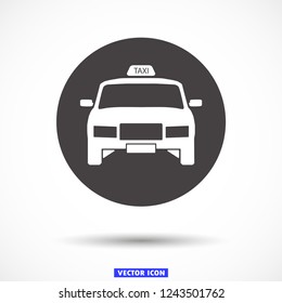Taxi vector icon 10 eps