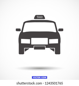 Taxi vector icon 10 eps