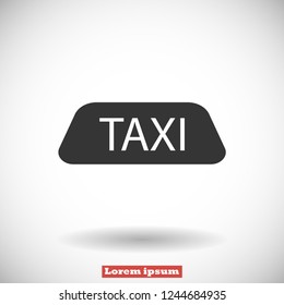 Taxi vector icon 10 eps