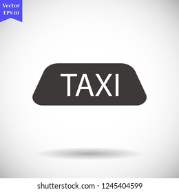 Taxi vector icon 10 eps