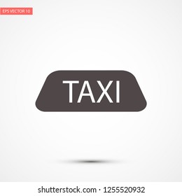 Taxi vector icon 10 eps