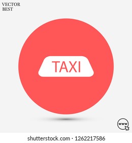 Taxi vector icon 10 eps