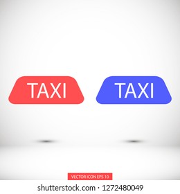 Taxi vector icon 10 eps