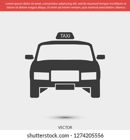 Taxi vector icon 10 eps