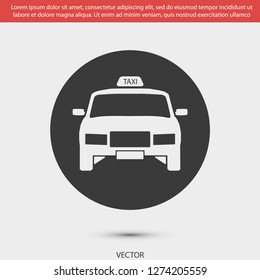 Taxi vector icon 10 eps