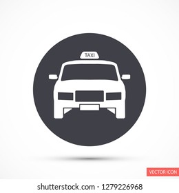 Taxi vector icon 10 eps