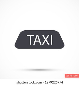 Taxi vector icon 10 eps