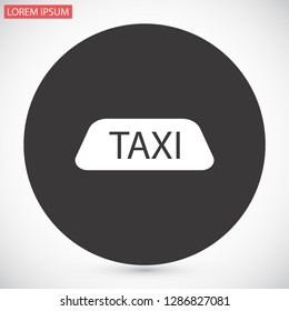 Taxi vector icon 10 eps