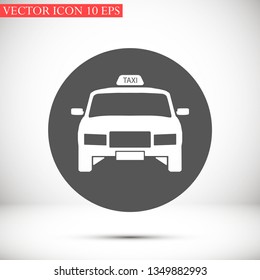 Taxi vector icon 10 eps