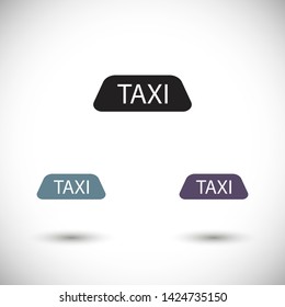 Taxi vector icon 10 eps , Lorem ipsum Flat design