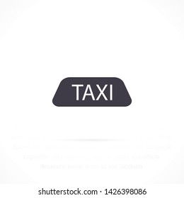 Taxi vector icon 10 eps , Lorem ipsum Flat design