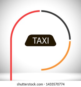 Taxi vector icon 10 eps , Lorem ipsum Flat design