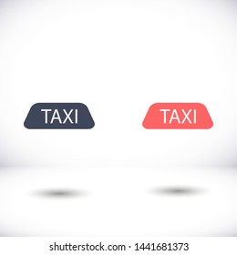 Taxi vector icon 10 eps , Lorem ipsum Flat design