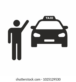 Taxi vector icon