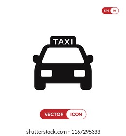 Taxi vector icon