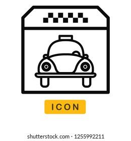 Taxi  vector icon