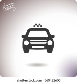 Taxi vector icon.