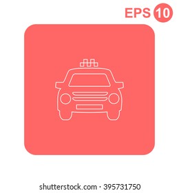 Taxi vector icon.