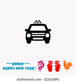 Taxi vector icon