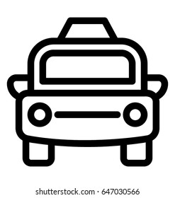 Taxi Vector Icon