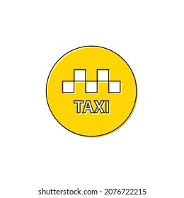taxi vector icon cab symbol