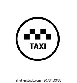 taxi vector icon cab symbol