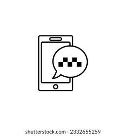  símbolo de la cabina del icono del vector del taxi